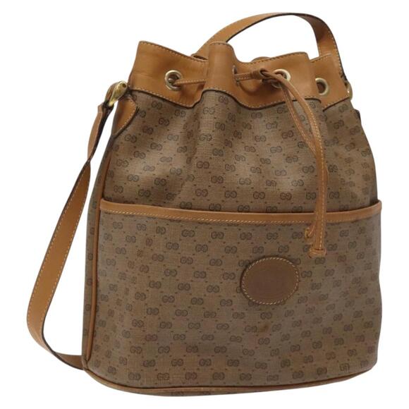 GUCCI Micro GG Supreme Shoulder Bag Pvc Beige Gold 001 904 001 904 - Picture 1 of 16